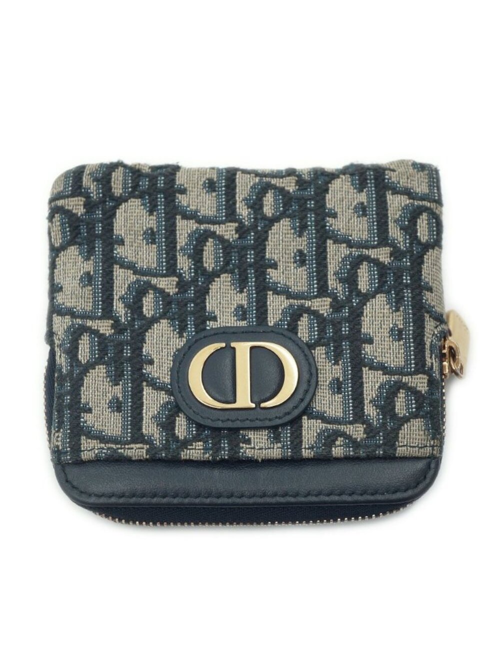 Dior Coin Purse Oblique Gold Jacquard